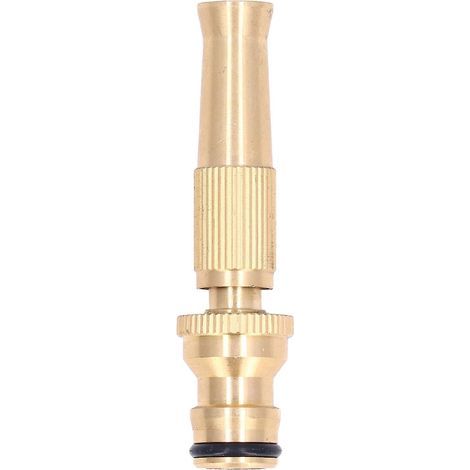 High Pressure Hose Nozzle Jet Sprayer Adjustable Brass Quick Connector for Garden Watering and Cleaning Tools (1/4)