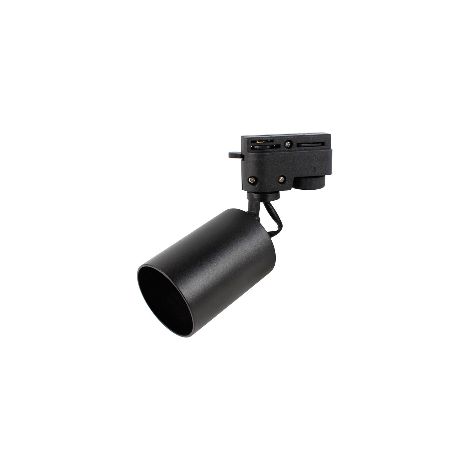 Spot GU10 orientable pour rail monophasé - Noir (1/5)