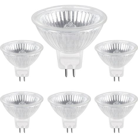 Ampoule Halogene GU5.3 20W 12V, 400lm Blanc Chaud 2700K Dimmable, Ampoule Spot Halogène MR16, pack de 6 (1/5)