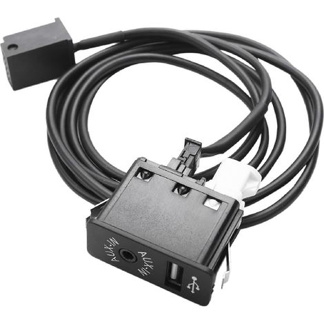 Adaptateur audio avec port auxiliaire USB, interface Bluetooth 12 broches et panneau de commande pour BMW E39, E53, X5, Z4, E85, E86, X3 et E83. (1/4)