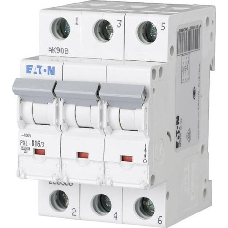 Eaton Disjoncteur miniature (MCB), 16 A, 3p, Caractéristique : D, 236465 (1/2)