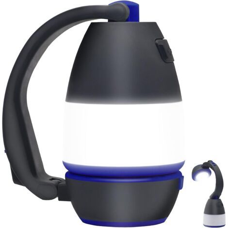 En 1 Lampe de Camping à Led Quadruple et Torche Portable et Lampe de Bureau 5 Modes Rechargeable Lumière de Tente Banque d'Alimentation pour l'Extérieur Spot Multifonctionnel Avec Nous (1/5)