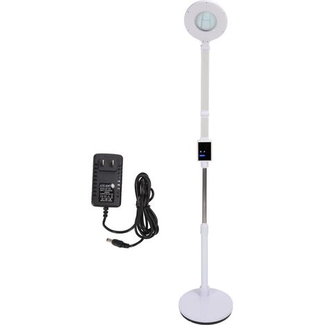 Lampe sur pied loupe LED 4000K 3000mAh pliable stable réglable 130 puces lumineuses 100-240V prise UK (1/5)