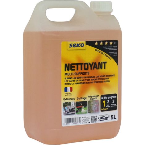 Seko Nettoyant Multi-supports 5l Nettoyant Dégraissant Puissant Pour Toutes Surfaces Professionnelles - Seko