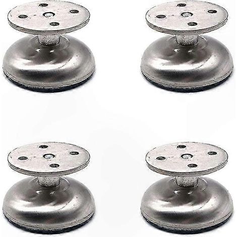 Pieds de meubles réglables en acier inoxydable, hauteur 3,8 cm, pieds de support épais pour canapés et armoires. (1/5)