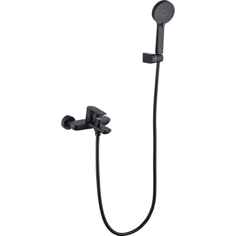 SKY BATH CDN004-4NG NATURE Kit Baño/Ducha Monomando Negro Mate - ref: CDN004-4NG