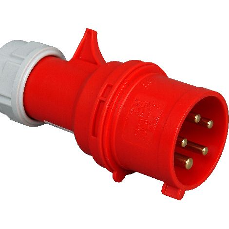 Kopp - CEE-Stecker mit kurzer Einführungstülle, 5-polig - 176000008 (1/2)