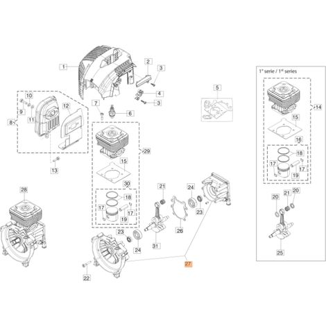 Paar ORIGINAL EMAK BC350T Freischneider-Halbscherenmodelle 61350346