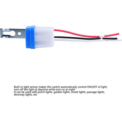 Interruptor automático de encendido/apagado para alumbrado público, control de iluminación, sensor de luz, 220 V CA, 10 A (1/5)