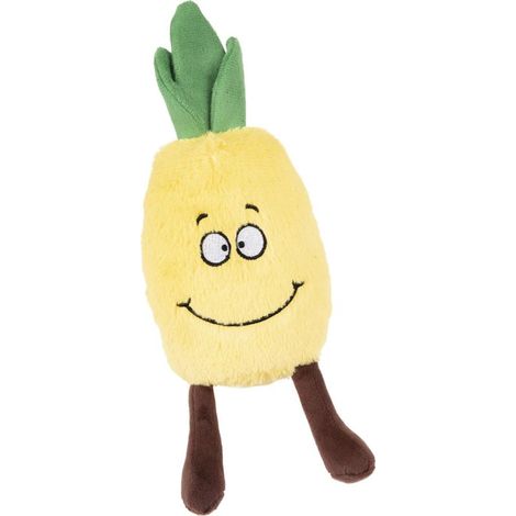 Peluche ananas jaune, 30 cm, jouet pour chien, flamant rose. (1/3)