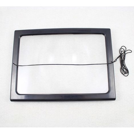 A4 Pleine Page Loupe de Lecture Loupe avec 4 LED Lampe Lentille de Grossissement 3X-Crezuo