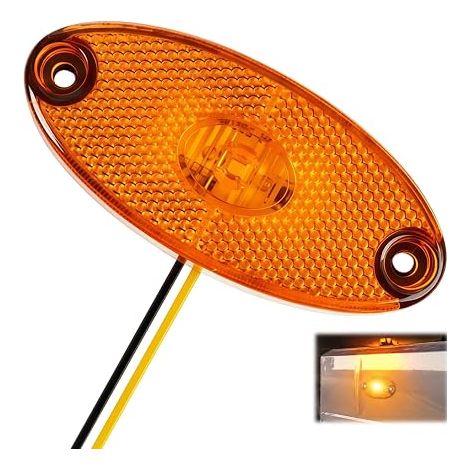 LED Side Marker Light Yellow Waterproof Camper Trailer (1/5)