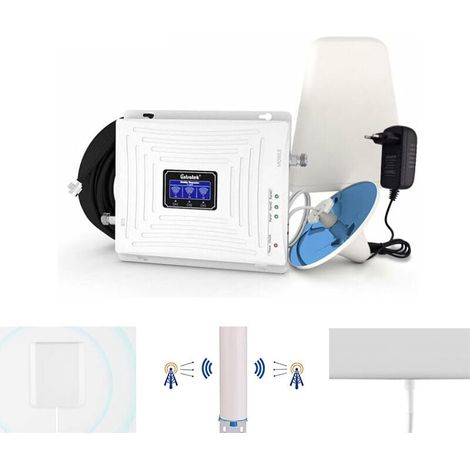 Amplificatore di rete mobile GSM tri-band Aiperq 4G 3G Band 1/3/8 per tutti gli operatori Bouygues, Orange SFR, ripetitore gratuito per dispositivi multipli, casa e ufficio (1/4)