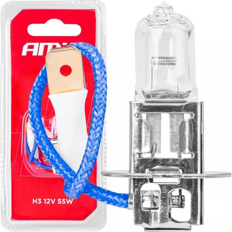 Lampadina alogena H3 12V 55W 1 pz blister AMIO-03360 (1/4)