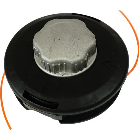 Cabezal de hilo para desbrozadoras a gasolina M10 DL1237 Silver, accesorio para cortar hierba y maleza, diseño duradero y fácil de usar. (1/3)