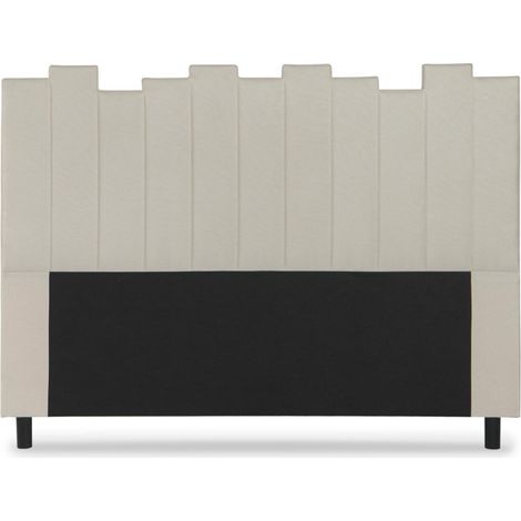 Tête de Lit en Tissu Design "Kenty" 160cm Beige (1/5)