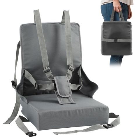 TolleTour Seggiolino rialzato portatile e pieghevole per tavolo con cintura di sicurezza a 5 punti - Per bambini da 6 a 36 mesi (1/5)