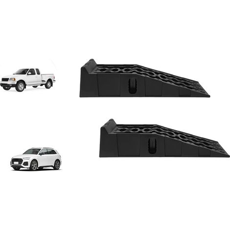 Rampes de voiture, Capacité de charge élevée, Design antidérapant, noir (1/2)