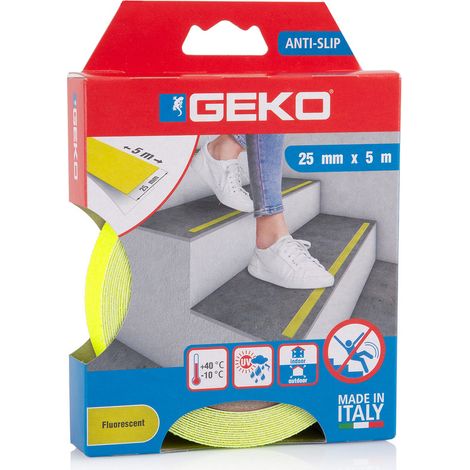 GEKO ADH ANTIDERAPANT 25MMX5M FLUO FLUORESCENT 220/58