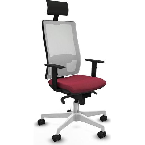 Piqueras y Crespo Horna silla de oficina granate confortable (1/3)