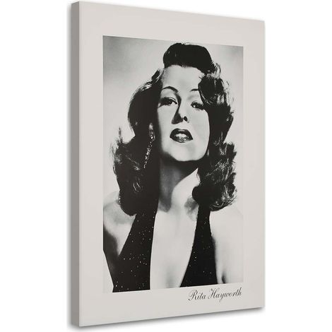Tableau sur toile Portrait de Rita Hayworth 60x90 (1/5)