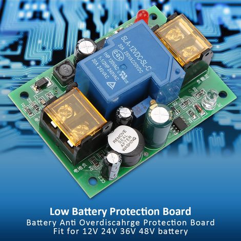 Carte de protection contre la décharge profonde pour batterie 12V 24V 36V 48V, module anti-surtension et coupure basse tension (1/5)