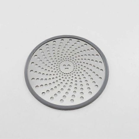 1 bouchon de douche, récupérateur de cheveux, bonne prise en main, facile à nettoyer, filtre à cheveux en maille d'acier inoxydable (11 cm) (1/4)