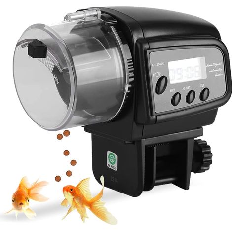 Distributeur de minuterie pour réservoir d'aquarium, distributeur automatique de nourriture pour poissons étanche à l'humidité (1/5)