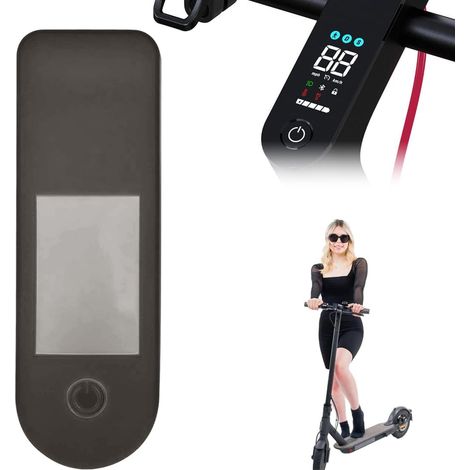 Coque de protection d'écran en silicone pour Xiaomi Electric Scooter 4 Pro/5/5 Pro/5 Max,étanche,pour une sécurité optimale (noir) (1/5)
