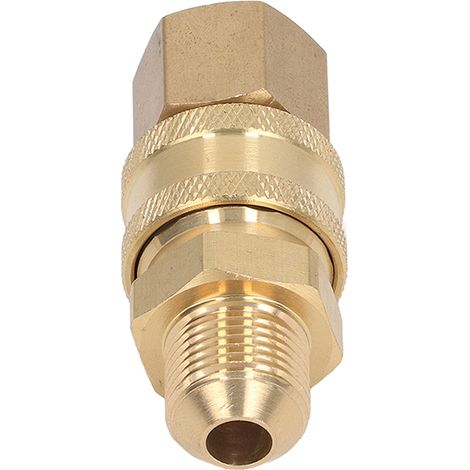 Raccord de nettoyeur haute pression 5000PSI, adaptateur de tuyau de lavage, connecteur femelle mâle, filetage femelle M18x1,5mm, bouchon et prise filetée mâle (1/5)