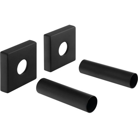 Sapho - Set de rosaces de couverture, noir mat CP815B