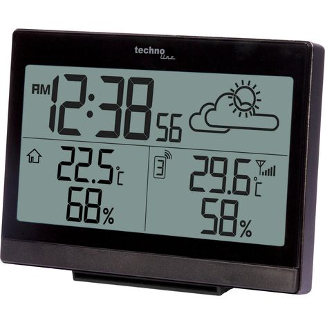 Station météo radiopilotée Techno Line WS 9252 noir (1/2)
