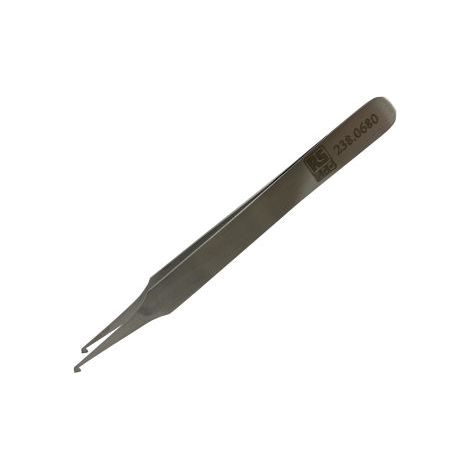Brucelles de précision RS PRO 103SA pointe Angle en acier austénitique à faible de teneur en carbone, L. 120 mm ( Prix pour 1 )