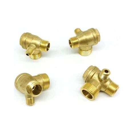 QORVA-Compresseur d'air pompe à Air 1,1 kw, machine sans huile, accessoires en ligne directe, valve unidirectionnelle, clapet anti-retour 101620 mm avec chanfrein（4 PCS)