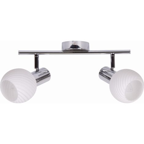 Candellux TURNO plafoniera cromata vetro 2xE14 43cm