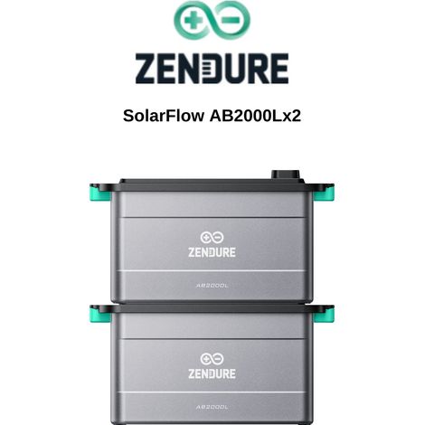 Zendure SolarFlow 2xAB2000L 3,84kWh Akkus Speicher für Zendure 800 Pro2, 800Plus 0%MwSt.