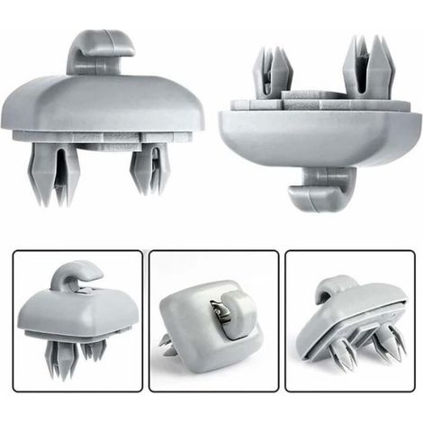 2 pièces Clip pour visière de Voiture, Crochet Pare-Soleil pour Voiture, pour Audi A1, A3, A4, A5, Q3, Q5 (8E0, 857, 5 (1/5)