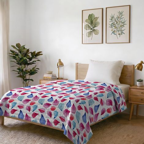 Couette d’été imprimé, Petali, 1 Place 170x270cm (1/5)