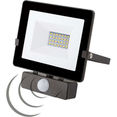 PROIETTORE LED C/SENSORE W20 NERO K4000 - 1 pezzo