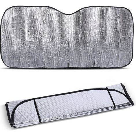 Pare-soleil de pare-brise pour voiture, bloque les rayons UV. Pare-soleil pour voitures, SUV, camions (51 x 23 pouces). (1/5)