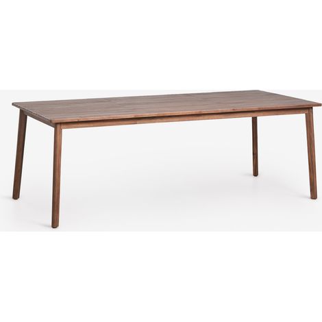 SKLUM Rechteckiger Gartentisch aus Akazienholz Kaela 220 x 100 cm Akazienbraun dunkel
