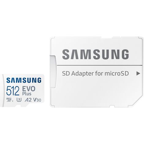 SAMSUNG MicroSDXC-Speicherkarte EVO Plus (2024) 512GB inkl. Adapter