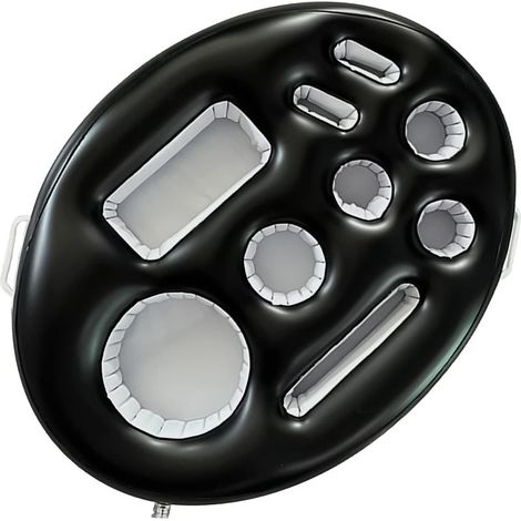 AGE Bar de Piscine, 2 en1 Porte-Boissons et Porte-Snacks 9 Trous Plateau Flottant Coasters Gonflables Porte-BièRe Flottant pour Piscine D'éTé FêTe de l'eau Fun (1/5)