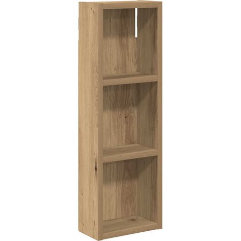 vidaXL  Bathroom Wall Cabinet  with Shelf Artisian Oak 20 x 10 x 60.5 cm