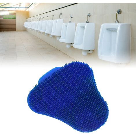 Boule parfumée anti-éclaboussures pour urinoir - Écran déodorant triangulaire bleu pour toilettes hommes