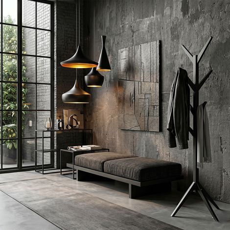 Portemanteau - HOME DECO FACTORY - Arbre - Noir (1/5)