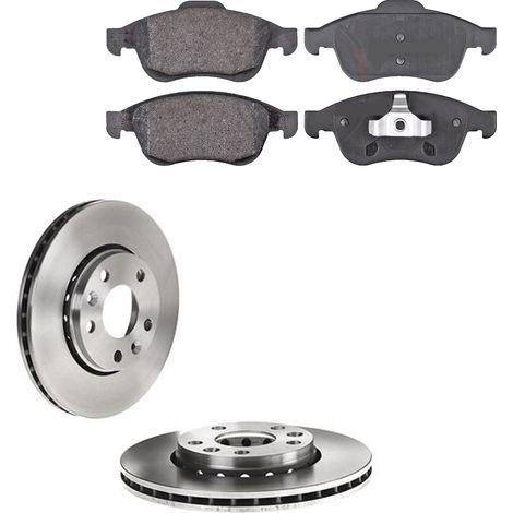 KIT FRENI ANTERIORI compatibile con RENAULT MEGANE CC (EZ0/1) - DISCHI + PASTIGLIE OEM: P 68 050 / 17976 /SOSTITUZIONE DIRETTA/BASSA POLVERE/SILENZIOSO (1/5)