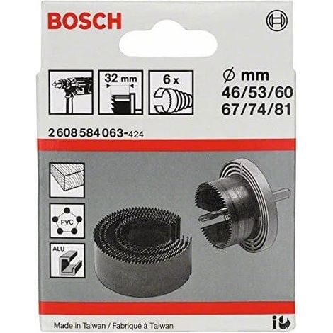 Kit corone a tazza 6 parti Bosch Accessories 2608584063 1 KIT [2608584063] (1/4)