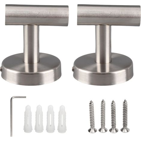 Wandhaken aus Edelstahl für Handtücher, Bademäntel, Badezimmer, Küche, Silber