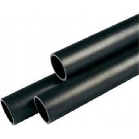 Säulenpfosten für Kugellampen, 60 mm Durchmesser, 150 cm hoch (1,5 m), aus schwarzem Polycarbonat, für den Außenbereich. (1/5)